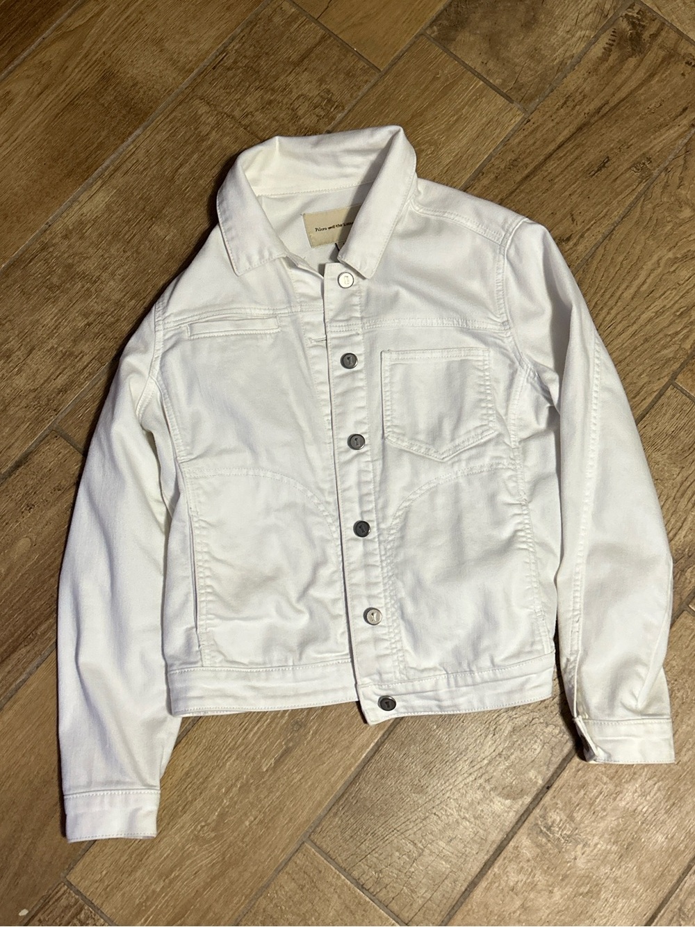 Pilcro and the Letterpress White Women's Jean Jacket